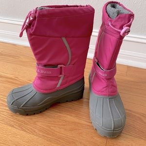 LL Bean Girls Snow Boots
